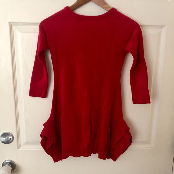 [Kids 8] Deux par Deux Girls Cat Sequin Sweater Dress Tunic Holiday Christmas - Picture 7 of 7